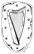 Stock Art Shields: Harp