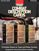 Combat Description Cards (Over 700 System Neutral Ways to Describe Combat on 120 Cards)