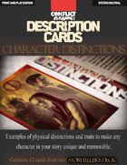 Description Cards - Storytellers Deck - Character Distinctions excerpt - (Creative Inspiration for Writers, Storytellers and GMs).: Contains 12 Cards from the "Description Cards - Storytellers Deck"
