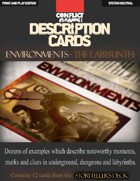 Description Cards - Storytellers Deck - LABYRINTH excerpt - (Creative Inspiration for Writers, Storytellers and GMs).: Contains 12 Cards from the "Description Cards - Storytellers Deck"