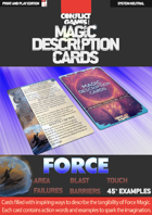 Magic Description Cards: FORCE FIELDS