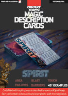 Magic Description Cards: SPIRIT MAGIC