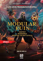 Modular Ruin | 6th-level transmutation spell for D&D 5E • 5.5E