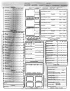 Essence and Energy Printable Character Sheet
