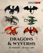 10 Dragons & Wyverns Vol.1 – 10 Tokens + 10 FullArt