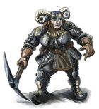 Stock Art: Female Dwarf Warrior