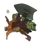Stock Art: Frogman Warrior