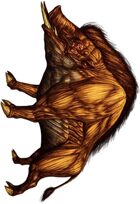 Stock Art: Golden Dire Boar