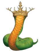 Stock Art: Crowned Serpent