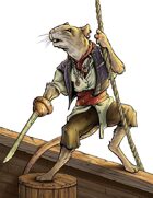 Stock Art: Male Ratfolk Pirate
