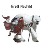 Stock Art: Dwarf Druid with Polar Bear
