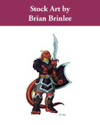 Stock Art: Male Dragonborn Warrior