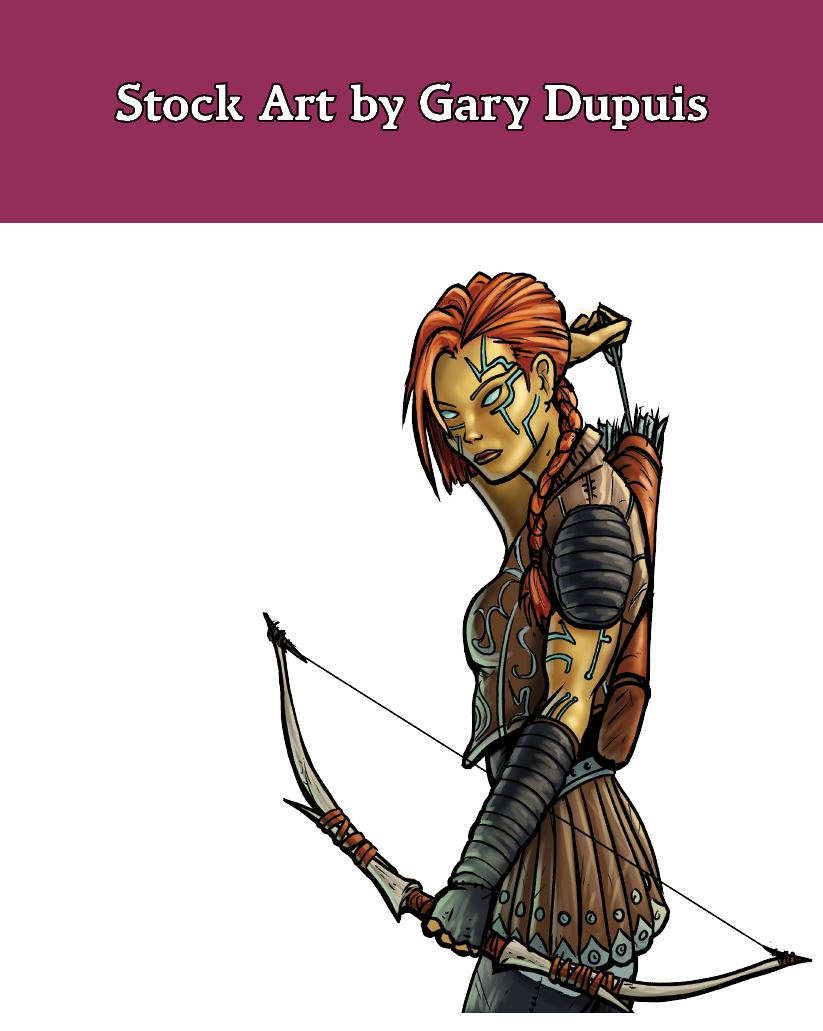 Stock Art: Female Android Archer - Purple Duck Games | Stock Art | Stock  Art: Gary Dupuis | DriveThruRPG