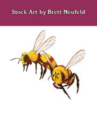Stock Art: Giant Bees