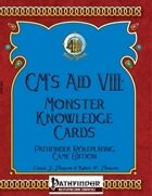 [PFRPG] GM's Aid VIII: Monster Knowledge Cards - Pathfinder Roleplaying Game Edition