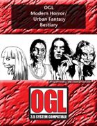 OGL Modern Horror/Urban Fantasy Bestiary