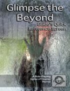 Glimpse the Beyond Guide's Quick Reference Screen