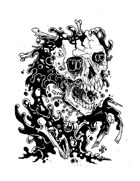 Stinky Goblin Stock Art: Skull Ooze