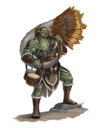 Character Stock Illustration - Orc Musician