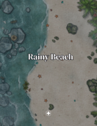 Rainy Beach (TTRPG Map)