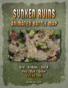 Sunken Ruins – Animated Battle Map (Seamless Loop) Png + Webm + Mp4