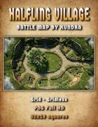 Halfling Village — Battle Map [30x18]