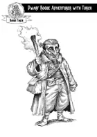 Hand-Drawn RPG Stock Art - Blacksmith with Great Hammer and Goggles (With Token)