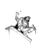 Hand-Drawn RPG Stock Art - Rogue on the Roof
