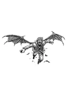 Hand-Drawn RPG Stock Art - Flying Vampire Lord