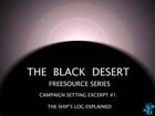 The Black Desert Excerpt#1: The Ship's Log in Detail