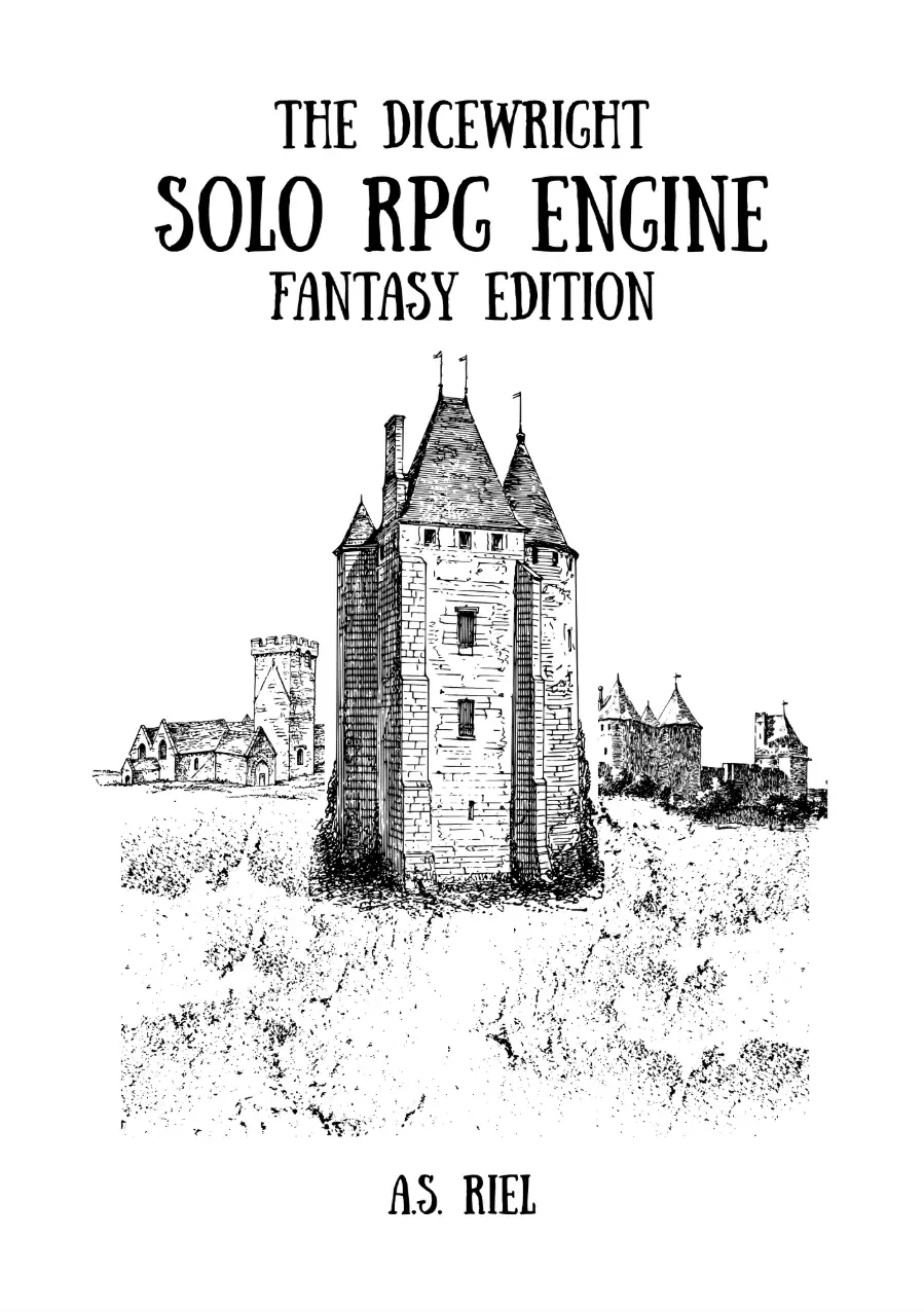 Cover of The Dicewright Solo RPG Engine, Fantasy Edition