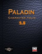 Paladin Character Portfolio 3.5