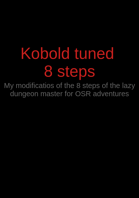 Kobold tuned 8 steps - PDF + Markdown
