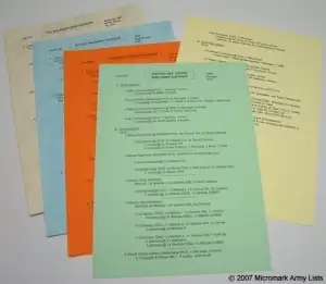 Notes for use with MicroMark army lists - MicroMark Army Lists ...