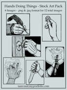 Hands Doing Things - Stock Art Pack