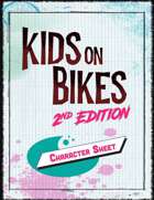Kids on Bikes: Second Edition Character Sheet