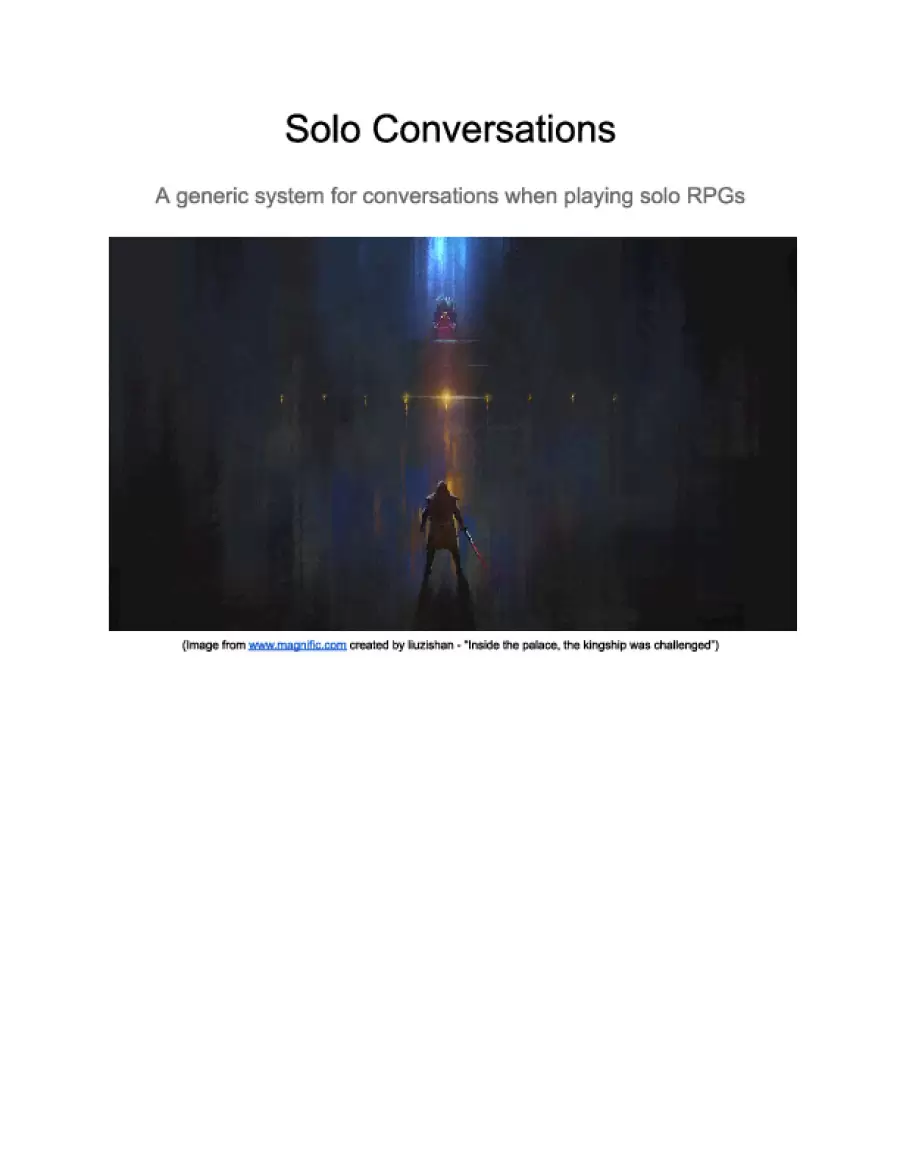 Solo Conversations