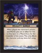 Torg Eternity - Destiny Card - Reality Surge