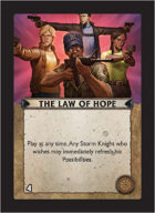 Torg Eternity - Core Earth Cosm Card - The Law of Hope