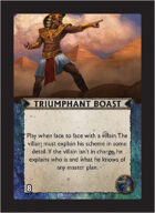 Torg Eternity - Nile Empire Cosm Card - Triumphant Boast