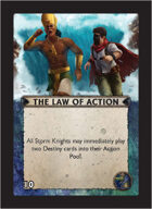 Torg Eternity - Nile Empire Cosm Card - The Law of Action