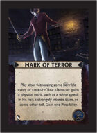 Torg Eternity - Orrorsh Cosm Card - Mark of Terror