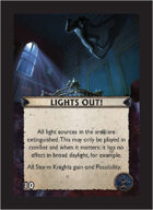 Torg Eternity - Orrorsh Cosm Card - Lights Out!