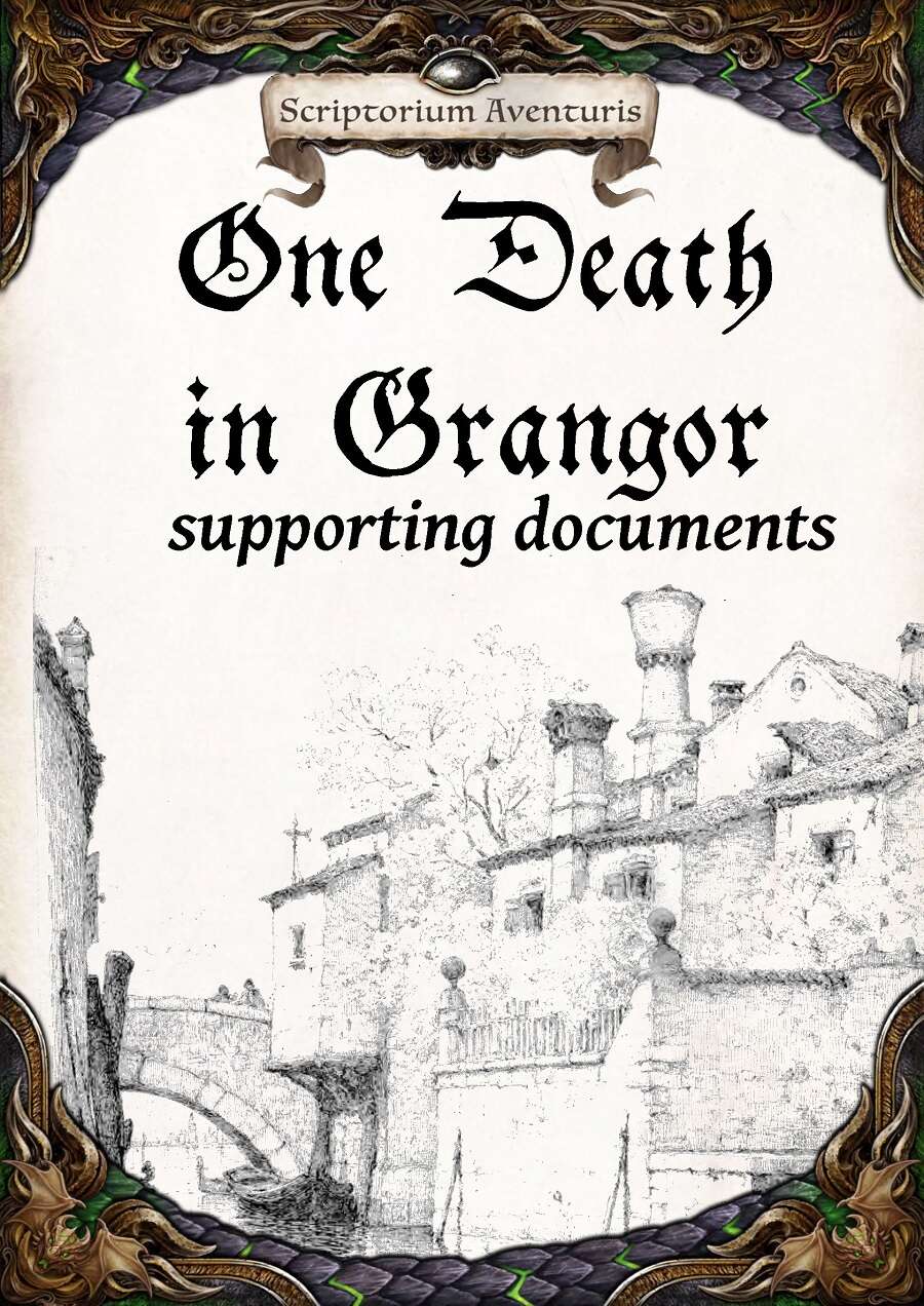 One Death in Grangor - supplements