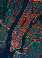 Shadowrun: Flüsternetze - Karte von Manhattan