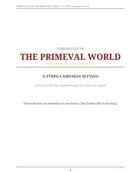Primeval World Worldbook