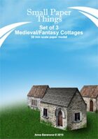 30mm Set of Three Medieval/Fantasy Cottages