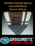 Tavern Angled Walls with Sidewalk