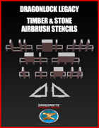 DRAGONLOCK Legacy Timber & Stone Airbrush Stencils