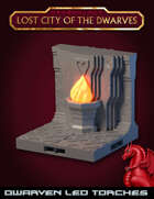 DRAGONLOCK Lost City of the Dwarves: LED Torch Walls
